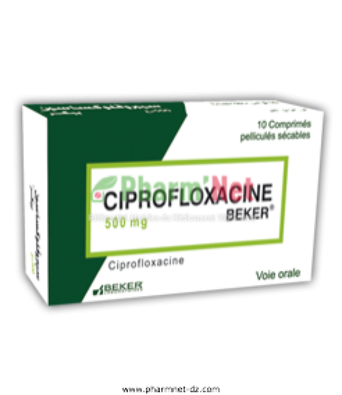 Ciprofloxacine Beker 500mg Comp Pelli Sec B 10 Pharmnet Encyclopedie Des Medicaments En Algerie Propriete Sarl Esahti